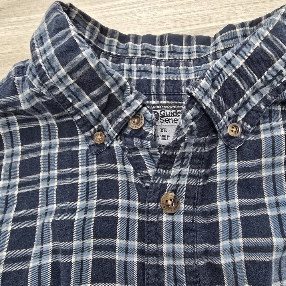 Gander Mountain Flannel Button Shirt Mens XL Long Sleeve